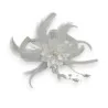 Girocollo Floreale Bianco Perla