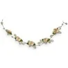 Floréa Necklace - Romantic Jewelry with Silk Flowers and Pearls
