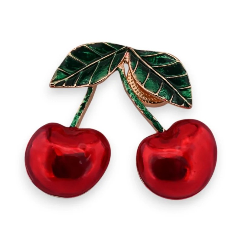 Broche Cerises Rouge...