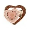 Broche Aimantée Double Cœur Rose Gold