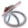 Miroir de poche rose coeur fleur 3D | Accessoire beauté femme Mode Tendance