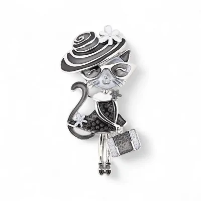 Broche Aimantée Chatte...
