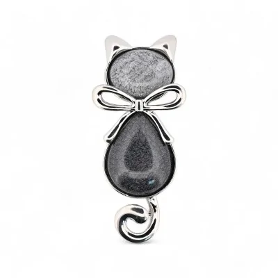 Broche Aimantée Chat Pierre...