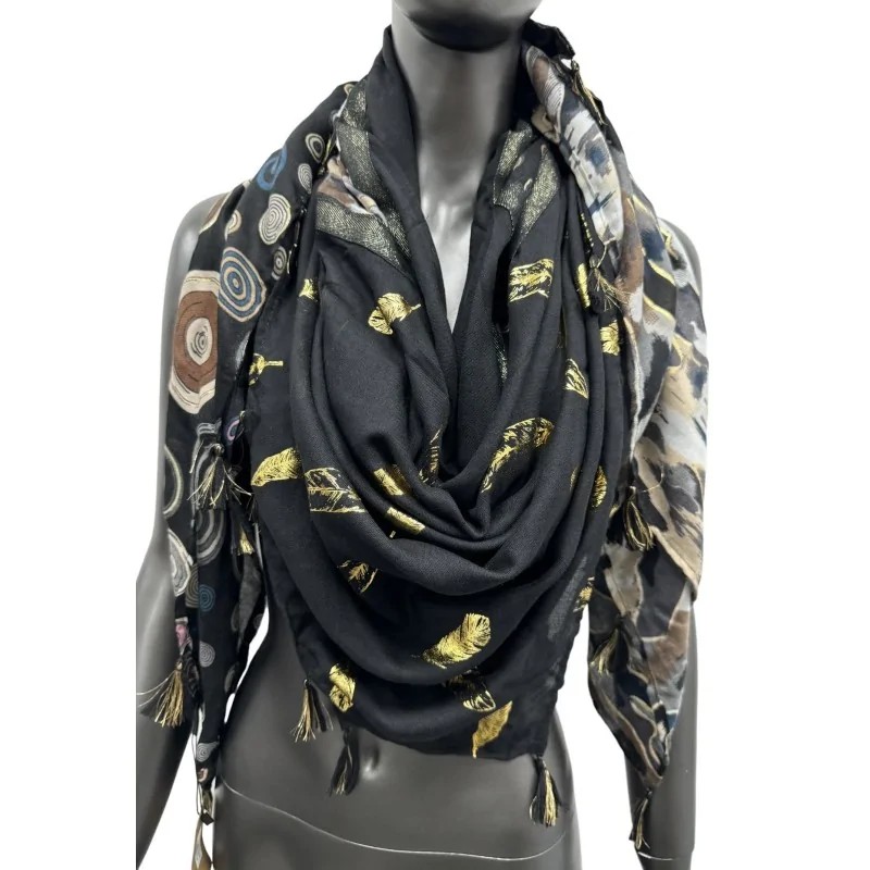 Foulard Carré Patchwork forme géométrique