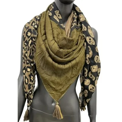 Foulard Carré Patchwork -...