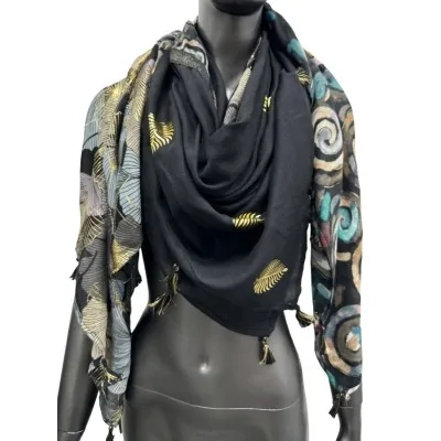Foulard Carré noir...