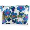 Clutch CHANCE große blaue Blume