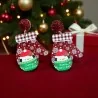 Boucles d'oreilles Noël bonhomme de neige résine 5.5cm | Mode Tendance