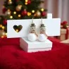 Boucles d'Oreilles Bonhomme de Neige Noël - Bijoux Fantaisie Strass | Mode Tendance