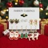 Lot de 6 Boucles d'Oreilles de Noël Fantaisie | Mode Tendance