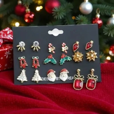 Lot de 9 Boucles d'Oreilles...