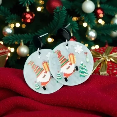 Boucles d'oreilles Noël...