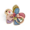 Broche Fleur Aimantée Multicolore 6 cm | Mode Tendance