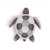 Broche Tortue Aimantée Émail Gris, Blanc et Doré | Mode Tendance