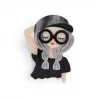 Broche Portrait Femme Aimantée en Résine - Style Urbain | Mode Tendance