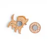 Broche Chien Aimantée Imperméable Gris | Mode Tendance