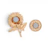 Broche Aimantée Tournesol et Abeille pour Femme | Mode Tendance