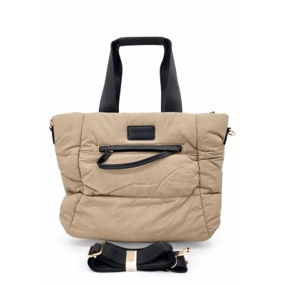 Sac Doudoune Matelassé Beige - Élégant & Imperméable