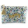 Pochette Happy Liberty | Accessoire Mode Floral Bleu Vert Rose | Mode Tendance